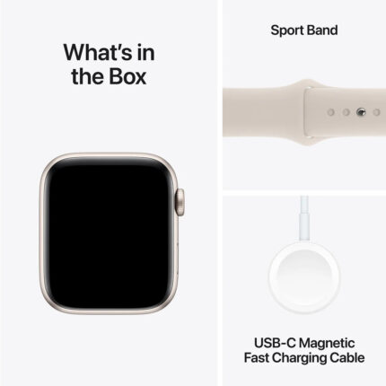 AppleWatchSeriesSE2ndGenGPS 40mmStarlightAluminiumCasewithStarlightSportBand MR9V3 8